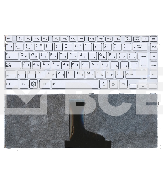Клавиатура для ноутбука Toshiba Satellite L800 L830 белый