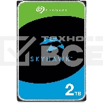 Жесткий диск HDD Seagate SkyHawk 2Tb SATA 5400 rmp 6Gb/s 256Mb 3.5' 1 year warranty (replacement ST2000VX008, ST2000VX015, WD23PURZ, ST2000VM003), фото5