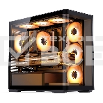 Корпус без блока питания/ Корпус JONSBO D300 Black MATX без БП, боковая панель из закаленного стекла, mini-ITX, micro-ATX, черный, фото9