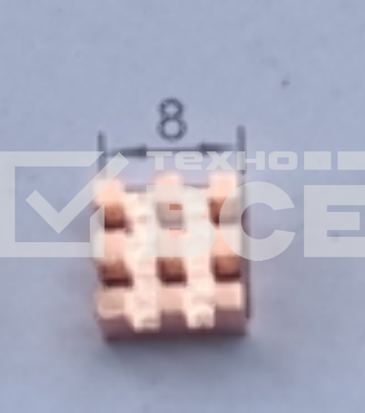 Медный радиатор 3M 9448A 8х8х4 мм с термоскотчем