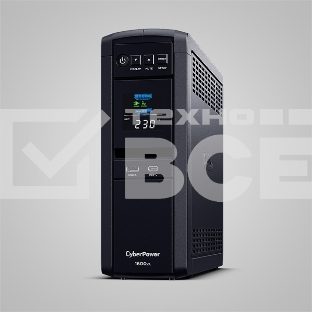 Источник бесперебойного питания Cyberpower CP1600EPFCLCD Line-Interactive 1600VA/100W USB/RS-232/RJ11/45 (6 EURO)