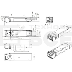 Модуль SNR SFP+ WDM, дальность до 40км (16dB), 1270нм, фото2