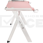Стол игровой компьютерный HIPER HG-Z1-1160 UNICORN/высота 70 см/ширина 120 см/глубина 60 см/розовая МДФ столешница с карбоновым покрытием и белые ножки (HG-Z1-1160), фото3