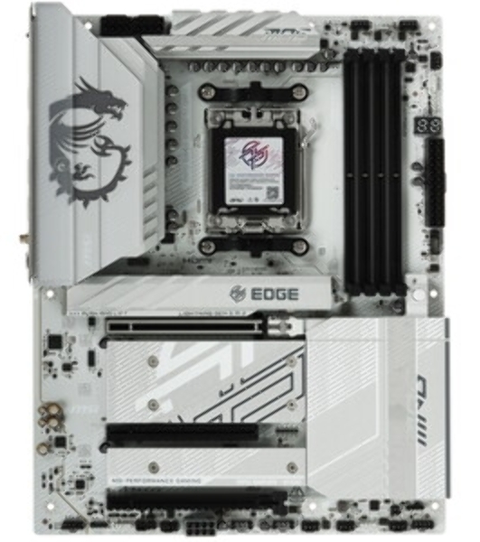 Материнская плата MSI MPG B850I EDGE TI WIFI, AM5, AMD B850, 2xDDR5, 2xSATA, 2xM.2, 1xPCIe 5.0 x16, 1xHDMI, 1x5Gb LAN, Wi-Fi 7, Bluetooth 5.4, 1xUSB-C 20Gbps, 3xUSB-A 10Gbps, 2xUSB-A 5Gbps, 2x3.5 мм, 7.1, Mini-ITX