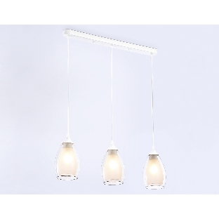 Светильник Ambrella light TR3536/3 WH/CL/FR белый/прозрачный/белый матовый E27*3 max 40W 640*120*820