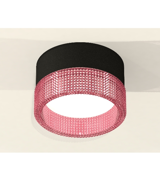 Светильник Ambrella Light XS8102032 SBK/PI черный песок/розовый GX53 (C8102, N8486)