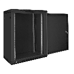 Шкаф телекоммуникационный 19' настенный 15U ExeGate EC-WM-15U.450.M.BLACK (19”, 15U, 600x450x769mm (ШхГхВ), передняя дверь металл, съемные боковые панели, пыле- и влагозащита IP23, черный RAL 9004, 2 коробки), фото13