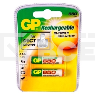 Аккумулятор GP 65AAAHC-2CPCR2/65AAAHC-2DECRC2 (2шт. в уп-ке)
