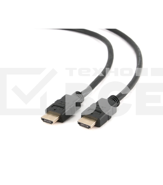 Кабель Cablexpert HDMI CC-HDMI4-10, 19M/19M, v2.0, медь, позол.разъемы, экран, 3м, черный, пакет