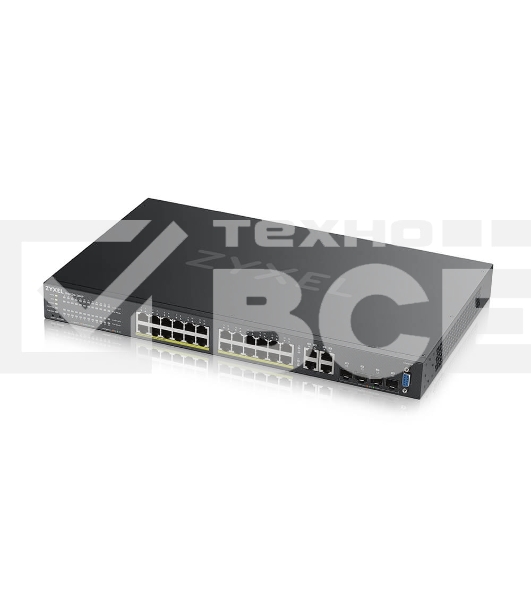 Гибридный L2 коммутатор PoE+ Zyxel NebulaFlex Pro GS2210-28HP, rack 19
