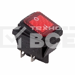 Выключатель клавишный 250V 15А (4с) ON-OFF красный с подсветкой ВЛАГОЗАЩИТА (RWB-507) Rexant (в упак. 1шт.), фото4