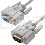 Удлинитель Greenconnect 1.0m  RS-232/RS-232 9M/9F, Premium GCR-DB9CM2F-1.0m, серый 30 AWG Greenconnect Удлинитель  1.0m  RS-232/RS-232 9M/9F, Premium GCR-DB9CM2F-1.0m, серый 30 AWG, фото2