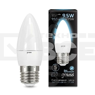 Лампа светодиодная Led Candle E27 9.5Вт 4100К Gauss 103102210