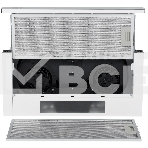 Встраиваемая с выдвижной кареткой Weissgauff TEL 06 2M WH, 60см, 600 м3, 2 мотора, панель управления:белое стекло, механическое управление, белый, фото2