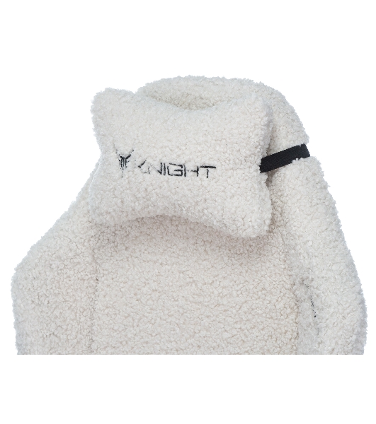 Кресло игровое Knight T1 молочный экомех с подголов. крестовина металл