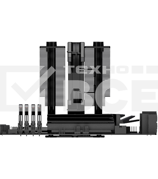 Кулер ID-COOLING SE-207-XT SLIM черный 120мм алюминий+медь 1800rpm 35db 4-pin 220W 135мм