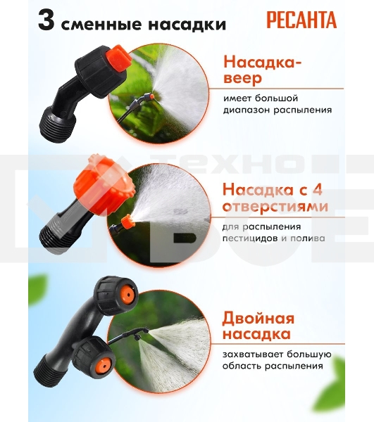 Опрыскиватель Ресанта SP-12СК аккум. ранц. 12л красный/черный (70/13/40)