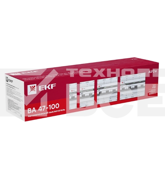 Автоматический выключатель EKF mcb47100-3-50C-pro  3P 50А (C) 10kA ВА 47-100 EKF PROxima