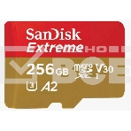 Флеш карта microSD 256GB SanDisk microSDXC Class 10 UHS-I A2 C10 V30 U3 Extreme 190MB/s, фото3