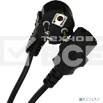 Кабель комп - розетка 220V EU (угловой) 3GX1,5mm2, 1,8m, медь, Telecom, фото8