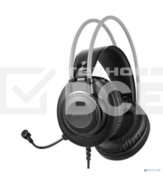 Наушники с микрофоном A4Tech Fstyler FH200i серый 1.8м накладные оголовье (FH200I GREY)