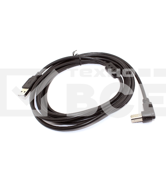 Кабель USB  2.0 на  USB-B угол влево 5 м