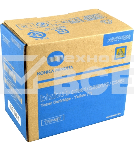 Картридж лазерный Konica-Minolta bizhub C3351/C3851 желтый TNP-49Y