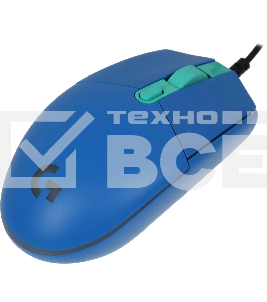 Мышь проводная Logitech G102 LIGHTSYNC синий, 8000 dpi, USB, кнопки - 6