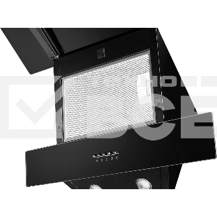 Наклонная вытяжка Monsher LAVAL 60 Noir, ширина 60 см, отвод/рециркуляция, 900 м3/час, электронноесенсорное управление, 3 скорости, светодиодное освещение 2*1 Вт, металлические жироулавливающие фильтры, угольный фильтр KM 102 (опция), цвет: чёрный ПРОМО