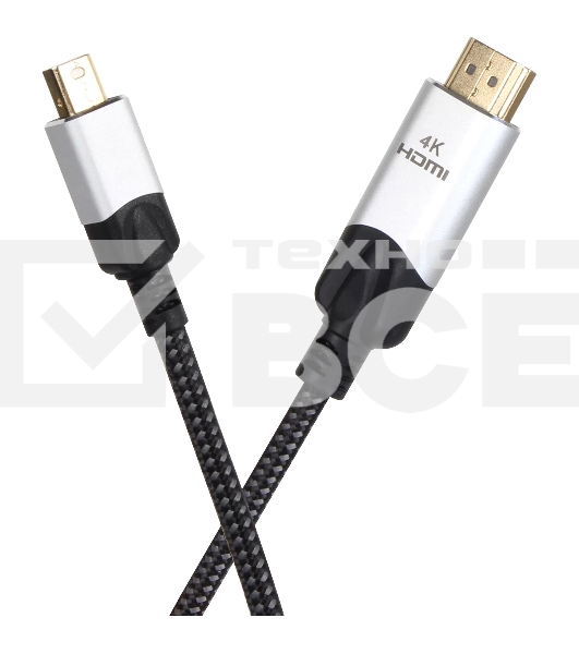 Кабель-переходник miniDisplayPort M-> HDMI M 4K@60Hz 1.8m VCOM
