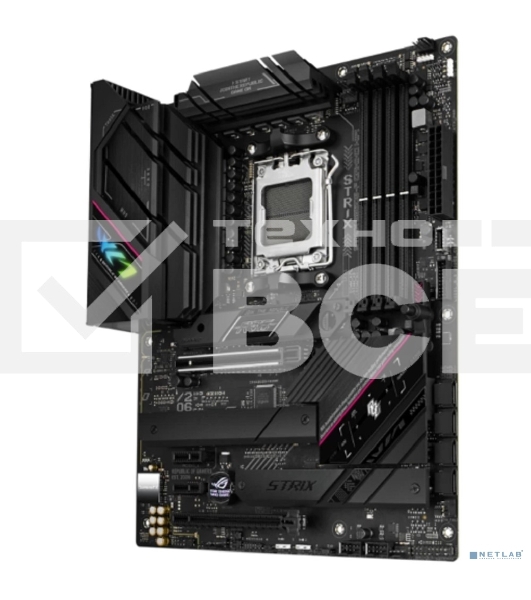 Материнская плата ASUS ROG STRIX B650E-F GAMING WIFI, AM5, AMD B650, 4xDDR5, 4xSATA, 3xM.2, 1xPCI-E 5.0 x16, 1xPCI-E 4.0 x4, 2xPCI-E x1, 1xHDMI, 1xDP, 1x 2.5Gb LAN, 4xUSB-A 2.0, 4xUSB-A 3.2 Gen 1, 2xUSB-A 3.2 Gen 2, 1xUSB-C 3.2 Gen 2, 1xUSB-C 3.2 Gen 2x2,