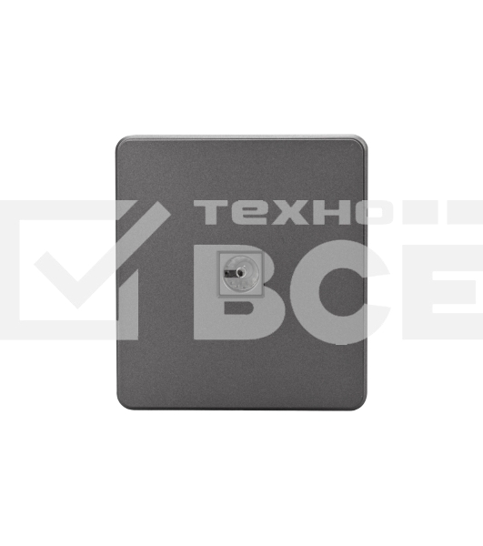 Розетка телевизионная Kranz ROUND TV с/у титан