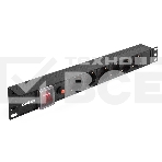 Блок розеток горизонтальный ExeGate ServerPro PDU-19H605 Al-6S-C14-SW-O, 19