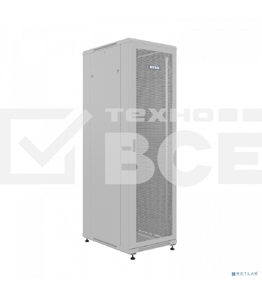 Шкаф серверный NTSS Премиум (NTSS-R22U6080PD) напольный 22U 600x800 мм пер. дв. перфор. металл 900 кг серый 710 мм 54 кг 1102 мм IP20 сталь