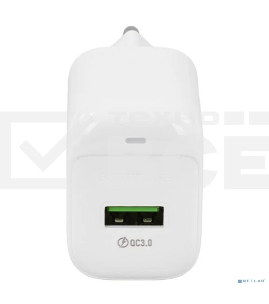 Сетевое зарядное устройство BOROFONE (6941991113789) BAS42A 1USB 3.0A QC3.0 18W белый