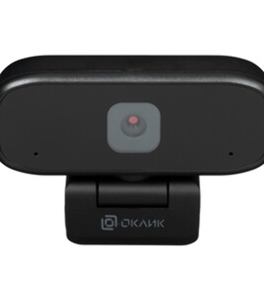 Веб-камера OKLICK OK-C015HD 1280x720, 30 кадр/с, USB Type-A, микрофон, ручная фокусировка, универсальное крепление