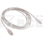 Кабель USB2.0 Buro USB2.0-AM/BM-3-TRANS USB A (m)/USB B (m) 3м, фото2