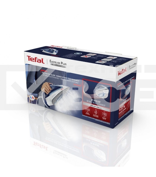 Утюг Tefal FV5715E0, 2200Вт, голубой/белый