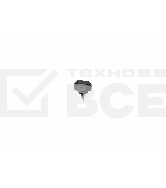 Выключатель клавишный 12V 20А (3с) ON-OFF черный ОВАЛ с зеленой LED подсветкой  Rexant