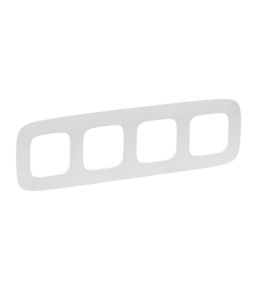 Рамка 'Белая'. 4-постовая универсальная Valena ALLURE