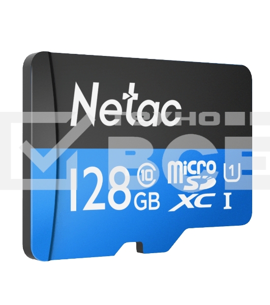 Флеш-Карта NeTac P500 Standard MicroSDXC 128GB U1/C10 up to 80MB/s, retail pack card only