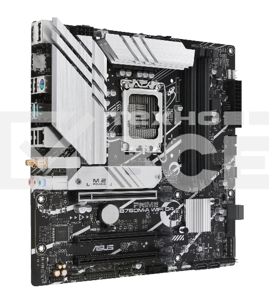 Материнская плата ASUS PRIME B760M-A WIFI D4, LGA 1700, Intel B760, 4xDDR4, 4xSATA, 2xM.2, 1xPCIe 4.0 x16, 1xPCIe 4.0 x4, 1xPCIe 4.0 x1, 2xHDMI, 1xDP, 1x 2.5Gb LAN, 2xUSB-A 3.2 Gen 2, 4xUSB-A 2.0, 3x3.5 мм, 7.1, mATX