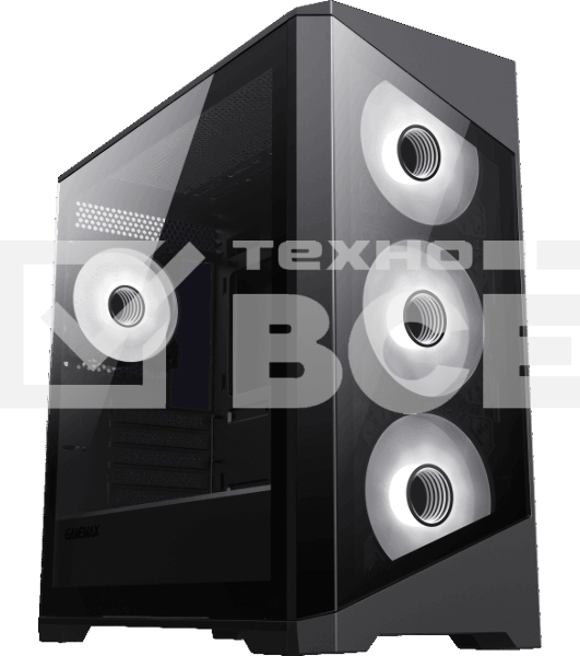 Компьютерный корпус mATX, без блока питания Gamemax Destroyer TGB mATX case, black, w/o psu, w/1xUSB3.0+2xUSB2.0, Combo Audio, w/3x12cm ARGB front fan (1xFN-12A-M6I, 2xFN-12A-S6I), w/1x12cm ARGB rear fan (FN