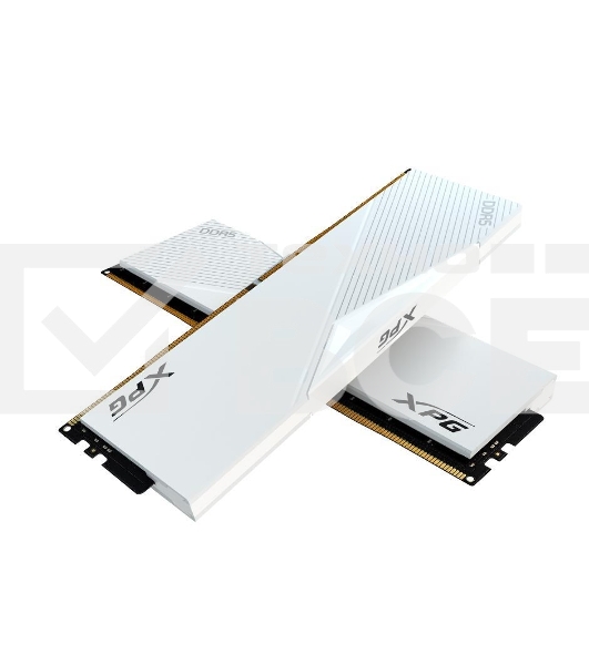Оперативная память XPG Lancer, DDR5, 32GB (2x16GB), 6400MHz, CL32, с радиаторами, белый