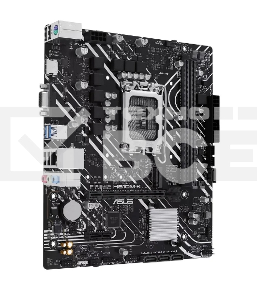 Материнская плата ASUS PRIME H610M-K, LGA 1700, Intel H610, 2xDDR5, 4xSATA, 1xM.2, 1xPCIe 4.0 x16, 1x1Gb LAN, 2xUSB-A 3.2 Gen 1, 4xUSB-A 2.0, 1xHDMI, 1xVGA, 3x3.5 мм, 1xRS-232, 7.1, mATX