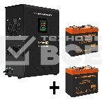 Комплект ИБП EX296002RUS + батарея 55Aч EX285652RUS 2шт (инвертор, синус, для котла, настенный) ExeGate FineSine SX-2500.LCD.AVR.2SH <2500VA/1800W, чистая синусоида, цветной LCD-дисплей, AVR, 2*Schuko, линейно-интерактивный, крепление настенное/универсаль, фото2