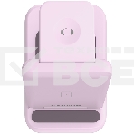 Беспроводное зарядное устройство CANYON WS-304,  Foldable  3in1 Wireless charger, with touch button for Running water light, Input 9V/2A,  12V/1.5AOutput 15W/10W/7.5W/5W, Type c to USB-A cable length 1.2m, with QC18W EU plug,132.51х75х28.58мм, 0.168Kg, Iced Pink, фото3