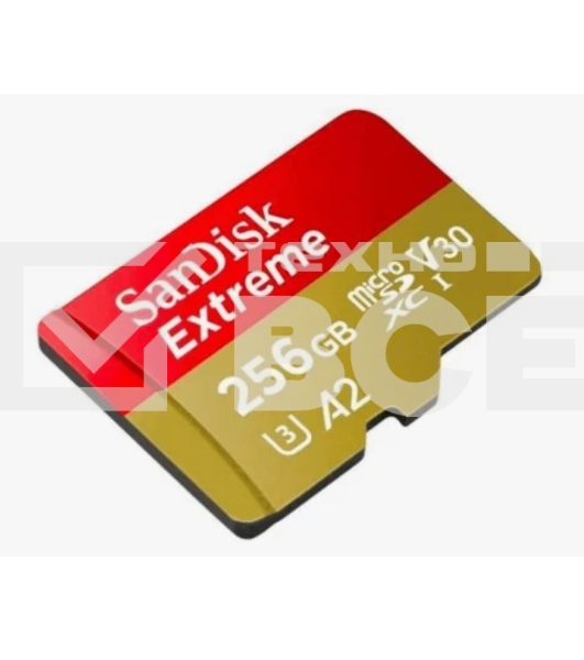 Флеш карта microSD 256GB SanDisk microSDXC Class 10 UHS-I A2 C10 V30 U3 Extreme 190MB/s
