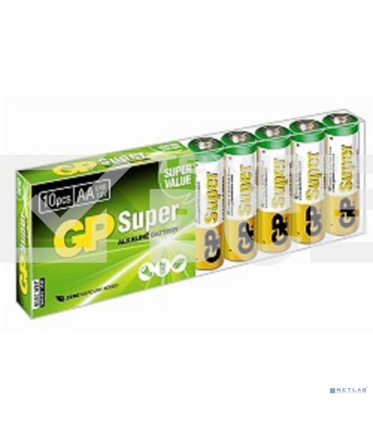 Батарея GP Super Alkaline 15AA21-2CRSWC10 AA (10шт) спайка