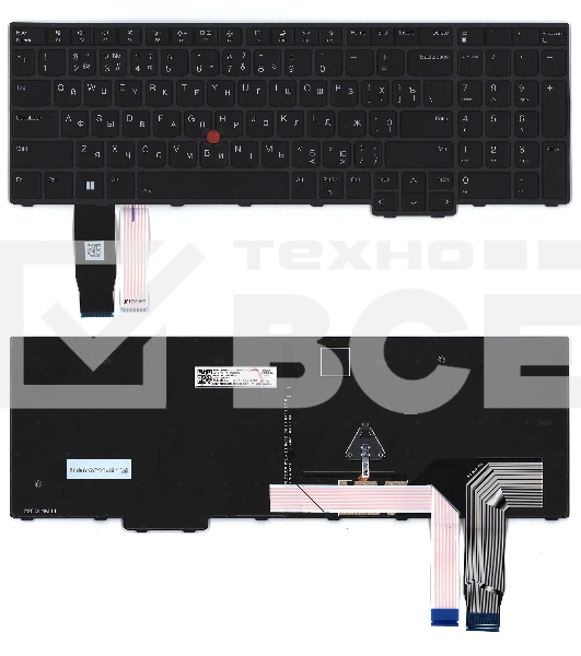 Клавиатура для ноутбука Lenovo Thinkpad P16s T16 gen1 черная